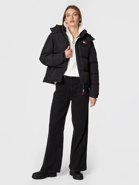 Kurtka zimowa damska Tommy Jeans DW0DW14661-BDS L Czarna (8720641136310) - obraz 3