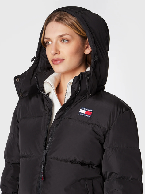 Куртка зимова жіноча Tommy Jeans DW0DW14661-BDS S Чорна (8720641135993) - зображення 4