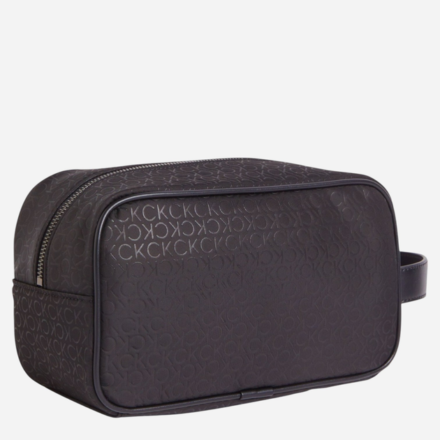 Косметичка чоловіча Calvin Klein CK ELEVATED WASHBAG REPREVE Cosmetic Bag Чорна (8720108580090) - зображення 2