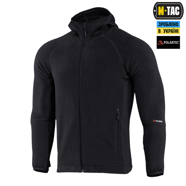 Кофта M-Tac Hoodie Polartec Sport Black S 70067002-S - зображення 1