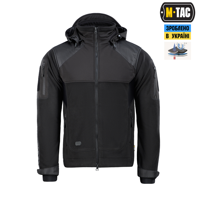 Куртка M-Tac Norman Windblock Fleece Black 2XL 20027002-2XL - зображення 2