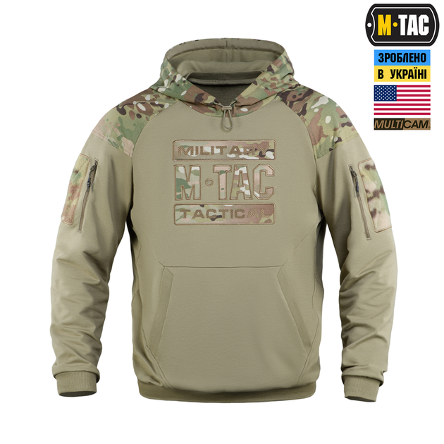 Кофта M-Tac Hoodie Combat Multicam/Tan 2XL 20520083-2XL - изображение 2