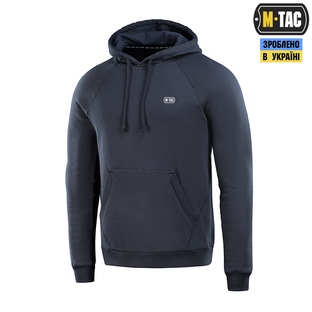 Кофта M-Tac Hoodie Cotton Raglan Dark Navy Blue M/R 20483015-M/R - зображення 1