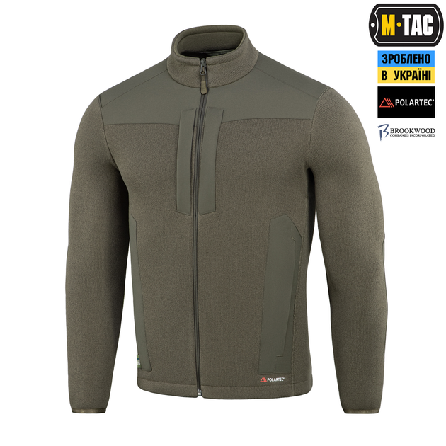 Кофта M-Tac Senator Fleece Polartec Dark Olive M 20477048-M - зображення 1