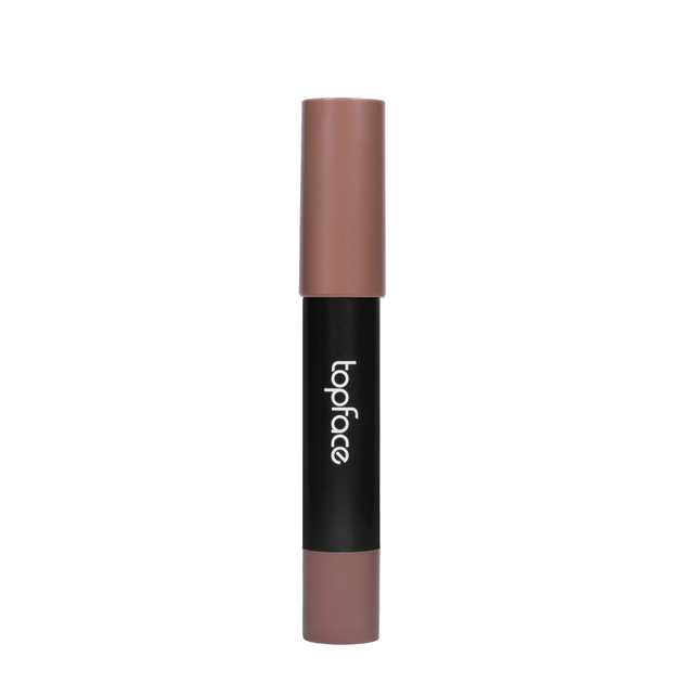 Помада-карандаш для губ TopFace Focus Point Matte матовая PT154 № 14 Темно-бежевый - изображение 2