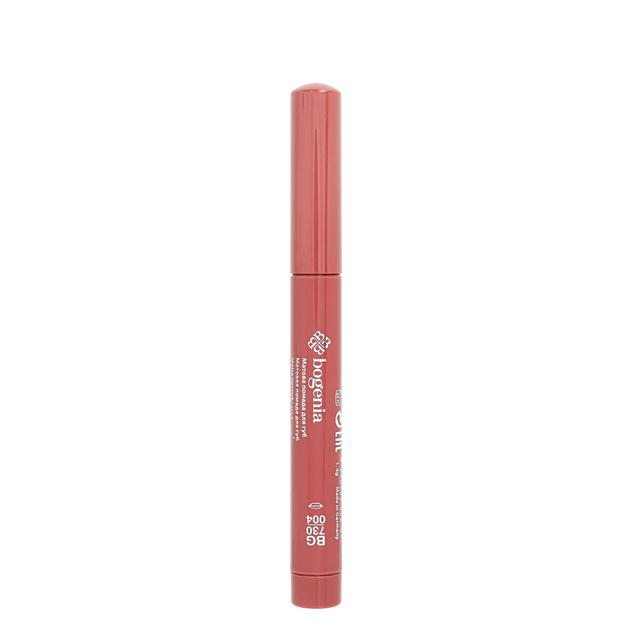 Помада-олівець для губ водостійка Bogenia Velvet Waterproof Matte BG730, 004 Cranberry Коралово-бежевая - изображение 4