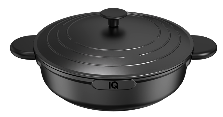 Сотейник IQ Be Simple з двома ручками алюмінієвий 32 см (5.6 л) з кришкою (IQ-2149-32) - изображение 2