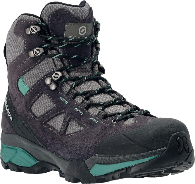 Черевики з Gore-Tex Scarpa ZG Lite GTX Wmn 39,5 Dark Gray/Lagoon - зображення 1