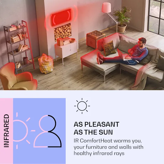 Инфракрасный панельный обогреватель Klarstein Wonderwall Air Art Smart 700 Вт - изображение 3