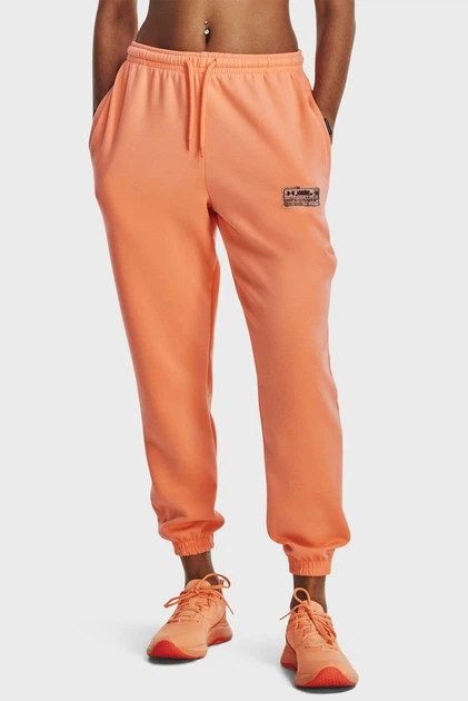 Персикові спортивні штани UA Summit Knit Joggers (унісекс) Under Armour MD 1377175-868 - изображение 3