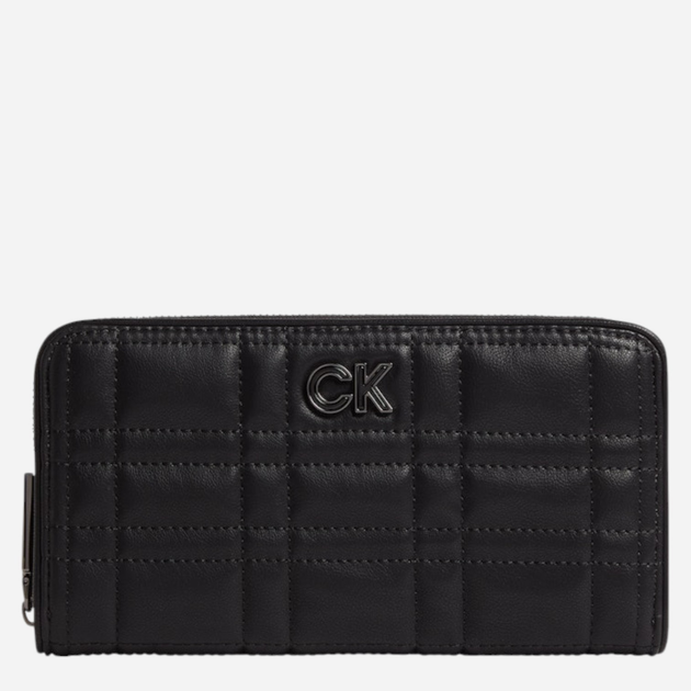 Portfel damski Calvin Klein Re-Lock Quilt Z/A Wallet LG Czarny (8719856571252) - obraz 1