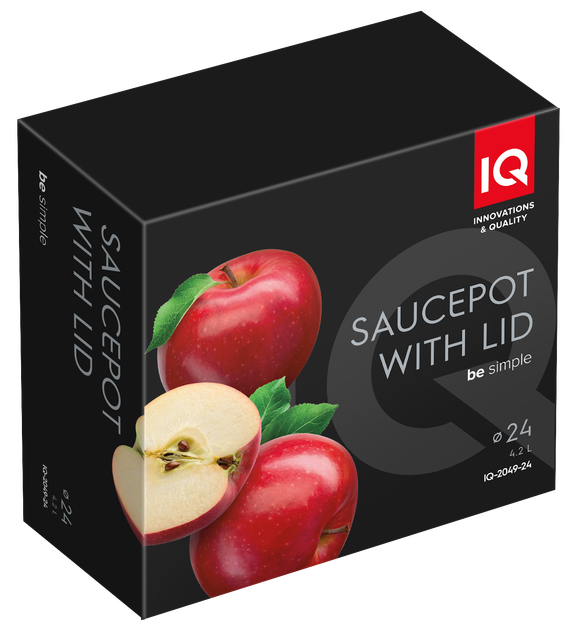 Каструля IQ Be Simple (4.2 л) 24 см (6996311) - изображение 5