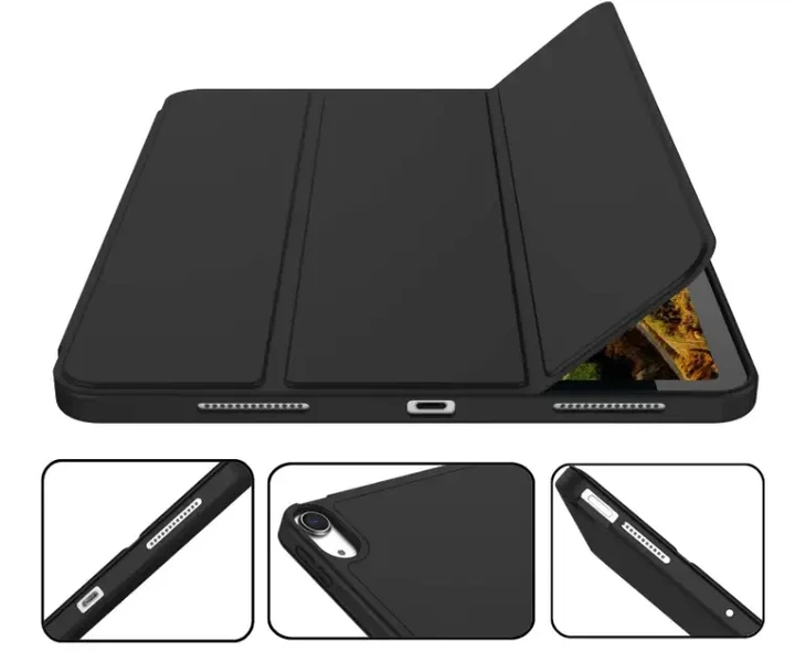 Чохол-книжка Еко-шкіра силікон Smart Case Слот Стілус для Apple iPad Air 10.9" 2022 Чорний (03) Black - зображення 3