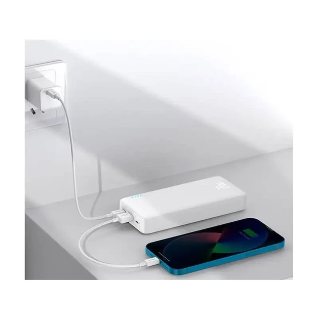 Павербанк Baseus Airpow Quick Charge 20000 mAh 20W White Белый - изображение 4