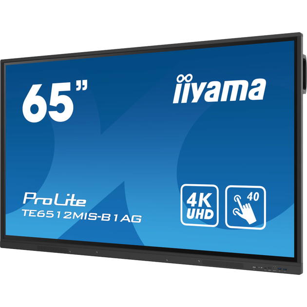 Монитор 65 Iiyama TE6512MIS-B3AG IPS/интерактивный дисплей/Android 11 Черный - изображение 2