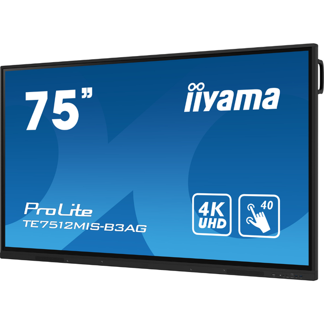 Монитор 75 Iiyama TE7512MIS-B3AG IPS/интерактивный дисплей/Android 11 Черный - изображение 2