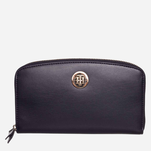 Гаманець жіночий зі штучної шкіри Tommy Hilfiger TH Chic Large ZA Wallet Чорний (8720641962001) - зображення 1