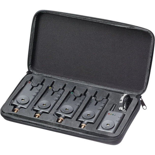 Набір сигналізаторів кльову Brain Wireless Bite Alarm B-1 4+1 1858.41.31 - Фото 2 Набір сигналізаторів кльову Brain Wireless Bite Alarm B-1 4+1 1858.41.31 - изображение 2