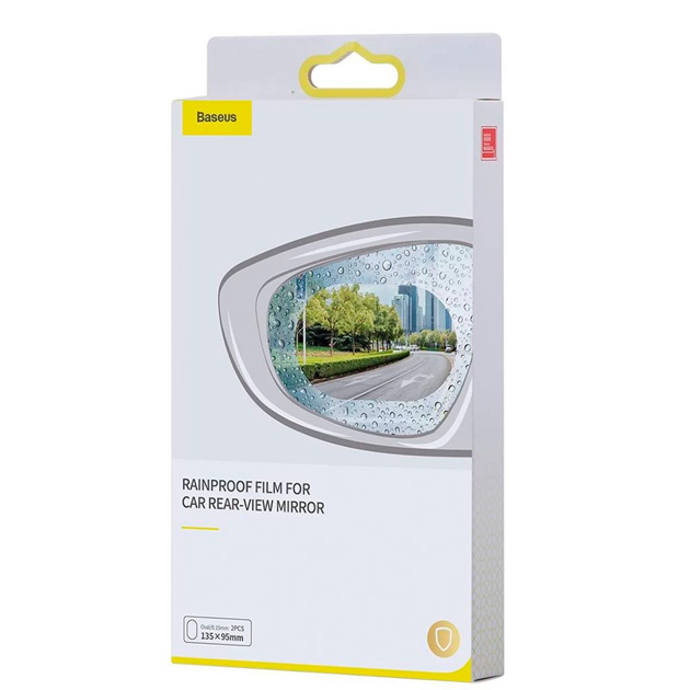 Плівка Baseus for Car Rear-View Mirror Oval водовідштовхувальна в авто на дзеркало заднього виду (2шт) - изображение 2