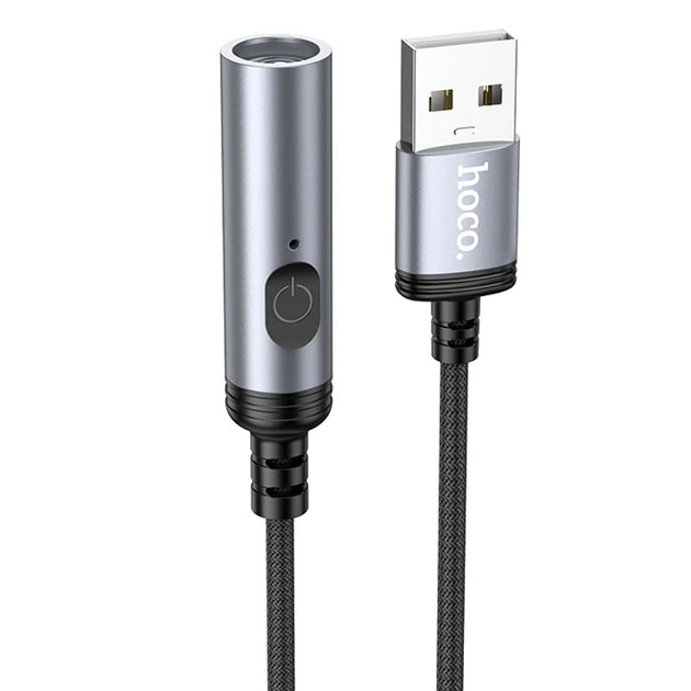 Портативний запальничка запальничка Hoco UA30 USB Black - зображення 3
