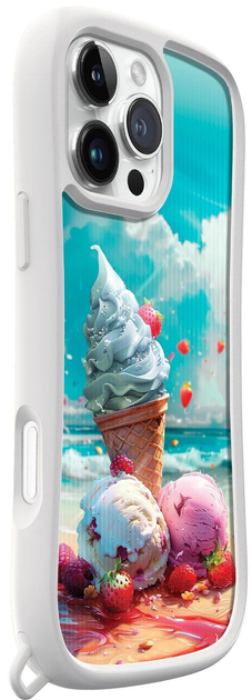 Etui LAUT POP SURREAL do Apple iPhone 16 Pro Max Ice Cream (L_IP24D_PS_W) - obraz 2