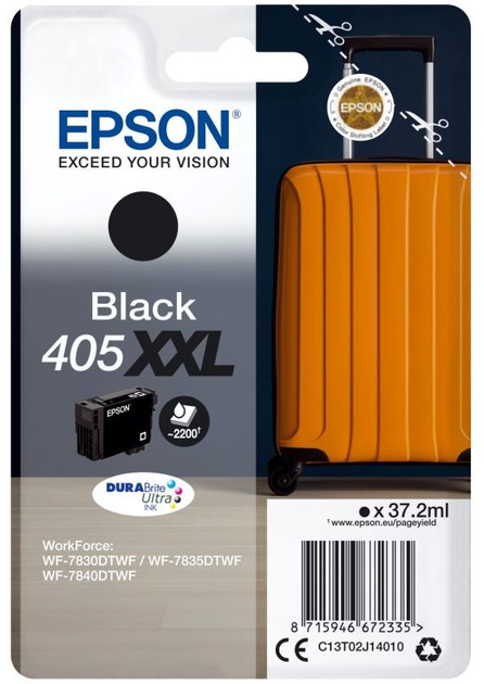 Картридж Epson 405XXL C13T02J14010 Schwarz 37.2 мл Black - зображення 1