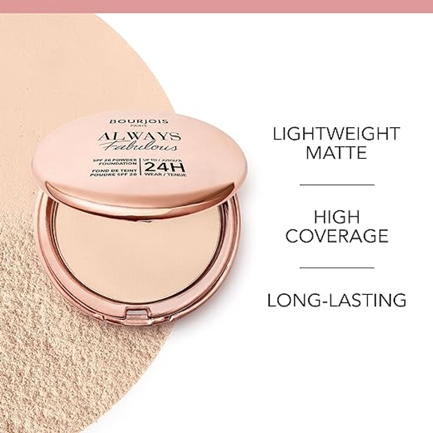 Пудра для обличчя Bourjois Always Fabulous SPF 20 матувальна 310 Beige 7 г (3616305133090) - зображення 3