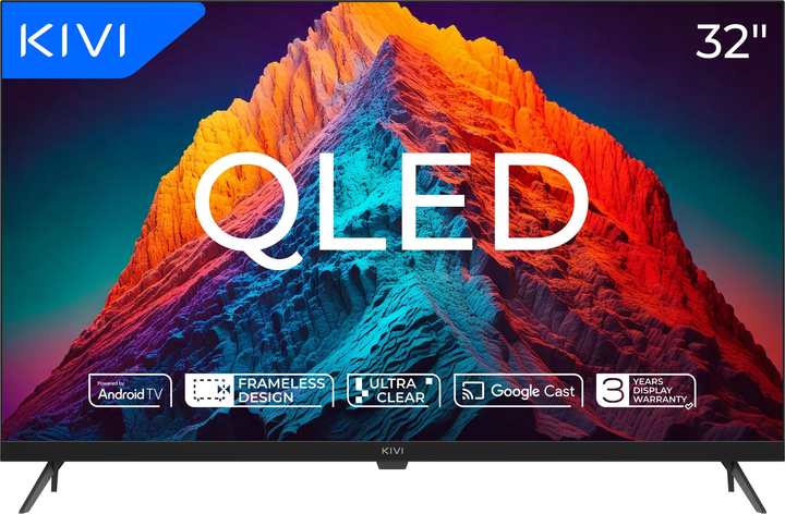 Телевізор Kivi QLED 32F770QB - зображення 1