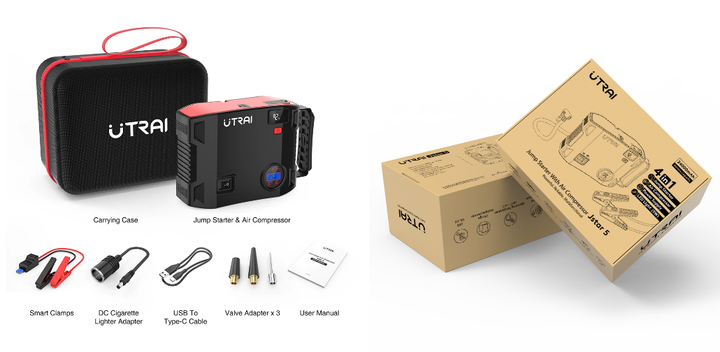 Пусковое автомобильное устройство Jump Starter UTRAI Jstar 5 2000А / 16000mAh 4 в 1 - изображение 9
