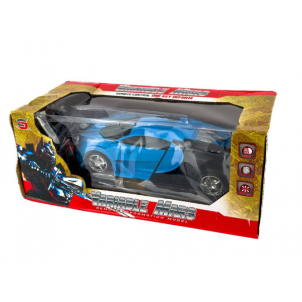 Машина трансформер з пультом та акумулятором Bugatti Veyron robot Синя (D-2019091987) - зображення 8