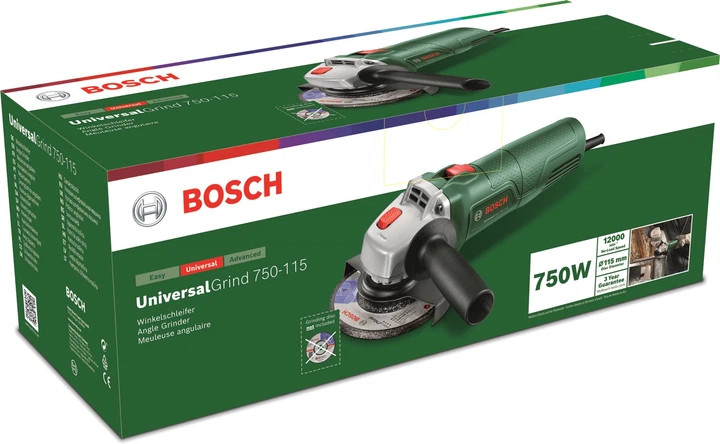 Szlifierka kątowa Bosch UniversalGrind 750-125 06033E2001 (4059952603834) - obraz 2