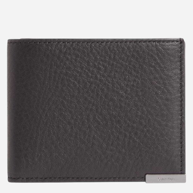 Портмоне чоловіче шкіряне Calvin Klein Modern Plaque Bifold 5CC W/Coin Wallet Чорне (8720107610682) - зображення 1