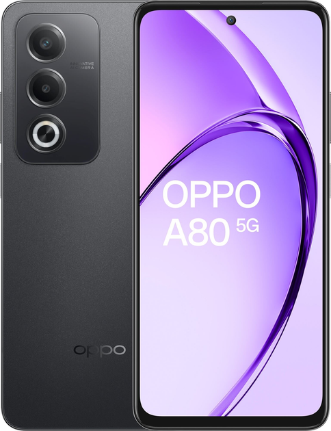 Smartfon OPPO A80 5G 8/256GB Starry Black (6932169350549) - obraz 1