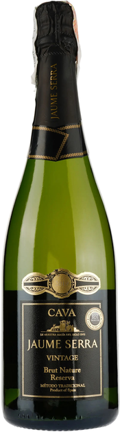 Вино ігристе Jaume Serra Cava Brut Nature Reserva Vintage біле брют 0.75 л 11.5% (8411277350712) - зображення 1