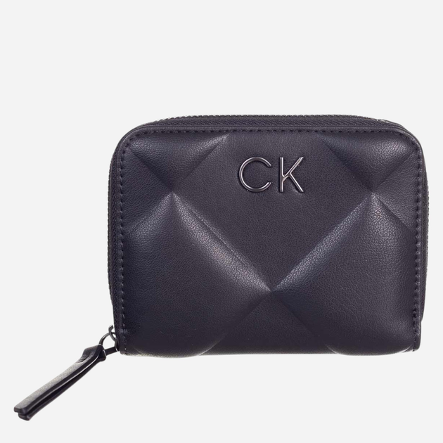 Portfel damski Calvin Klein CK Quilt Wallet MD Key Chain Czarny (8720108722469) - obraz 1