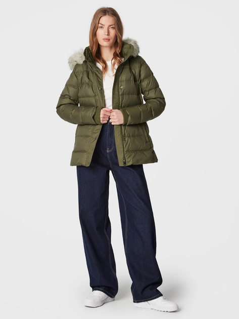 Куртка зимова жіноча Tommy Hilfiger WW0WW37486-RBN XL Зелена (8720641869539) - зображення 3
