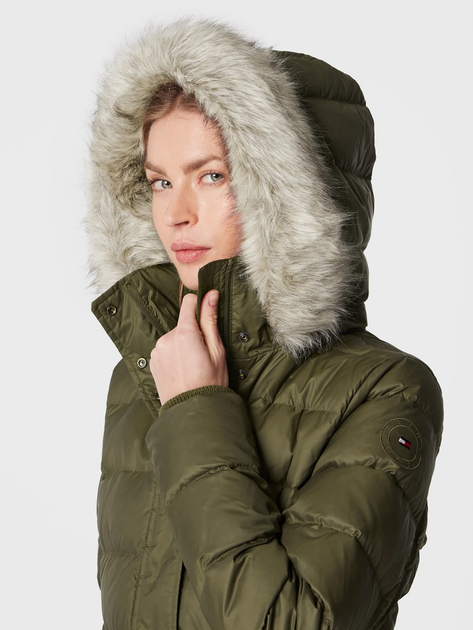 Куртка зимова жіноча Tommy Hilfiger WW0WW37486-RBN XL Зелена (8720641869539) - зображення 6