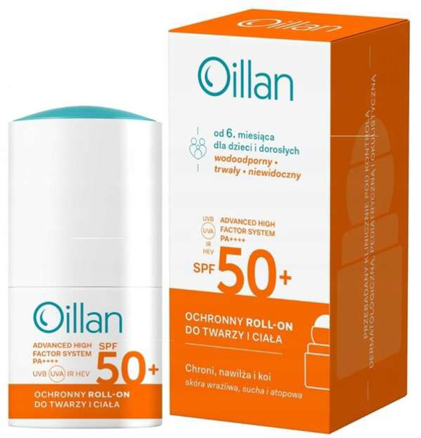 Крем сонцезахисний Oillan для дітей та дорослих Spf 50+ 50 мл (5900116101941) - зображення 1