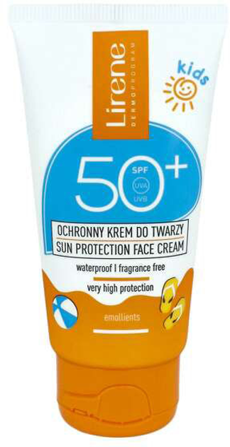 Крем сонцезахисний для обличчя Lirene для дітей Spf 50+ 50 мл (5900717110908) - зображення 1