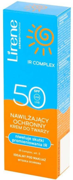 Krem przeciwsłoneczny do twarzy Lirene nawilżający Spf 50 40 ml (5900717110502) - obraz 4