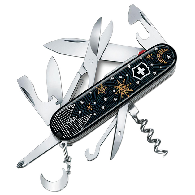 Нож складной, мультитул Victorinox Climber Lite Winter Magic SE 2021 (91мм, 17 функций), черный - изображение 1