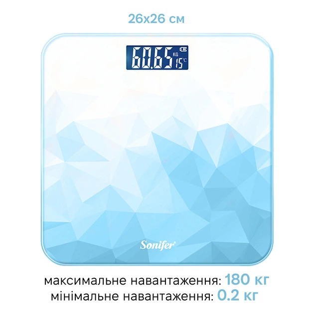 Весы напольные Sonifer SF-1909 blue - изображение 3
