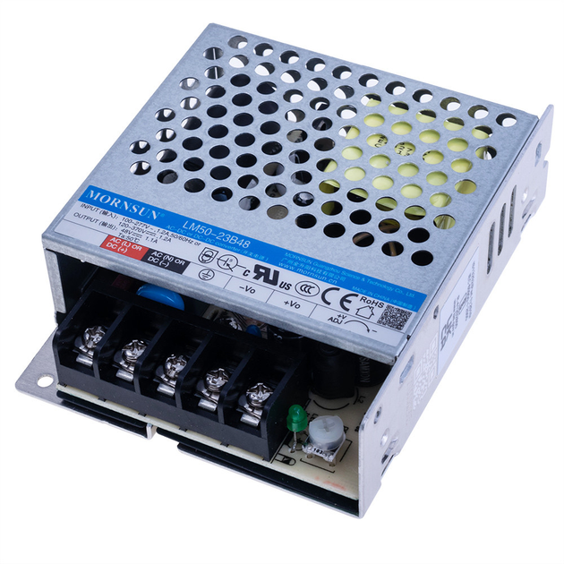 Встраиваемый блок питания в металлическом корпусе 50W 48V LM50-23B48 Mornsun - изображение 1