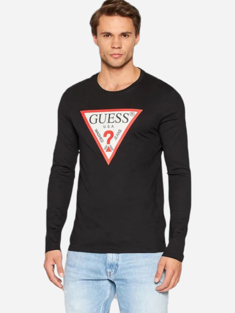 Лонгслів чоловічий Guess M2YI31I3Z11 JBLK M Чорний (7621826315753) - зображення 1