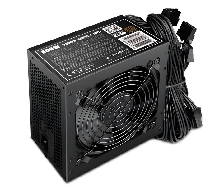 Блок питания Gembird Fornax 600W 80 Plus Bronze (CCC-PSU80P-BBP-600) EU - изображение 1
