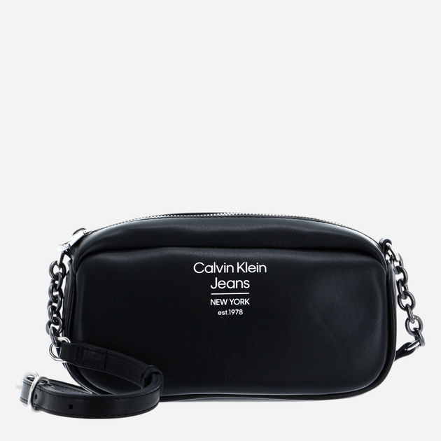 Сумка крос-боді через плече жіноча зі штучної шкіри Calvin Klein Jeans Sculpted EW Camera Bag20 Spec Чорна (8719856725563) - зображення 1