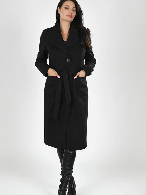 Płaszcz damski jesienny długi Gamstel Salma M Czarny (5904905961952) - obraz 3