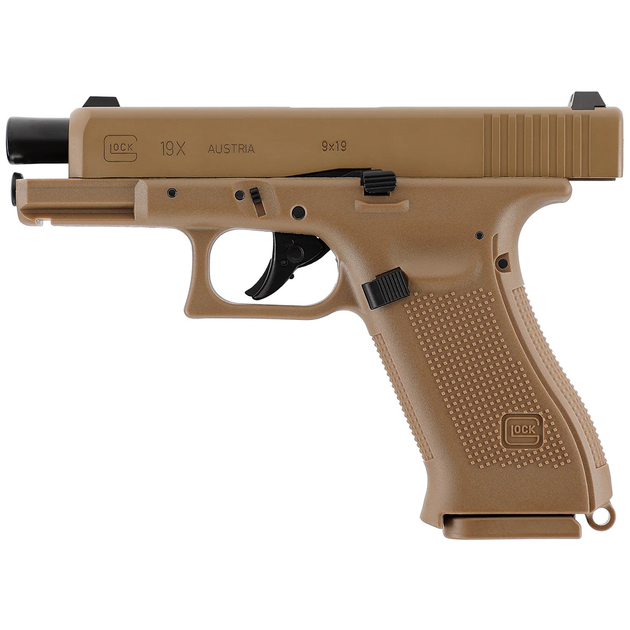 Пістолет пневматичний Umarex Glock 19X TAN Blowback 4,5 мм 5.8367 - зображення 2