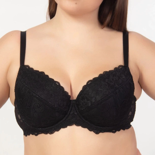 Бюстгальтер на кісточках push-up Elita 1906 90C Чорний - Фото 3 Бюстгальтер на кісточках push-up Elita 1906 90C Чорний - зображення 3