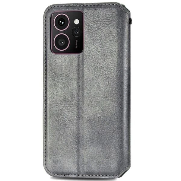Чехол Deexe Rhombus Wallet для HMD Skyline - Grey - изображение 5